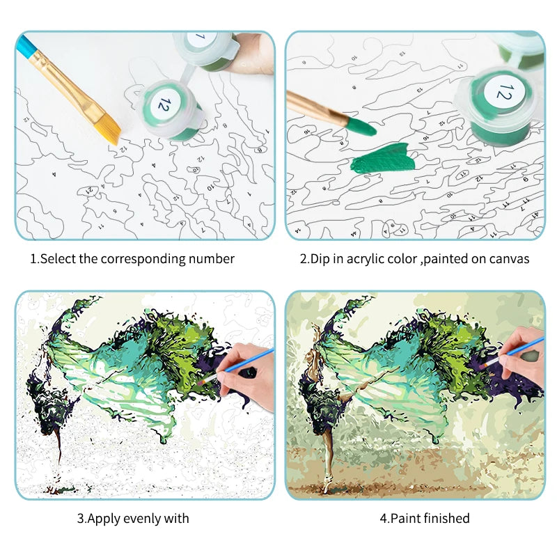 Winged Street Art Paint by Numbers Kit