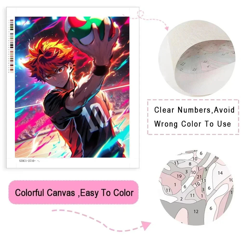 Volleyball Ace Paint by Numbers Kit