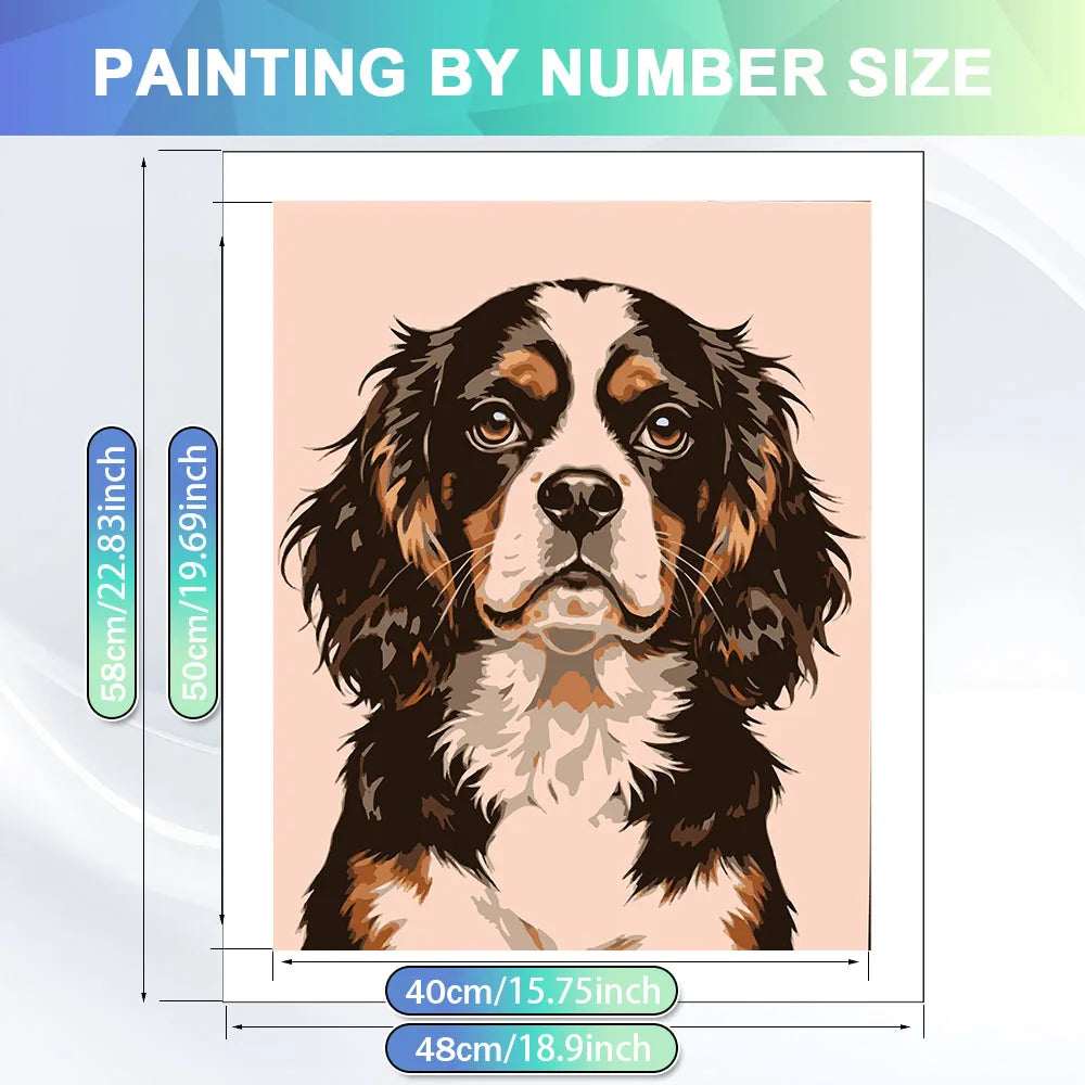 Sweet Cavalier Paint by Numbers Kit