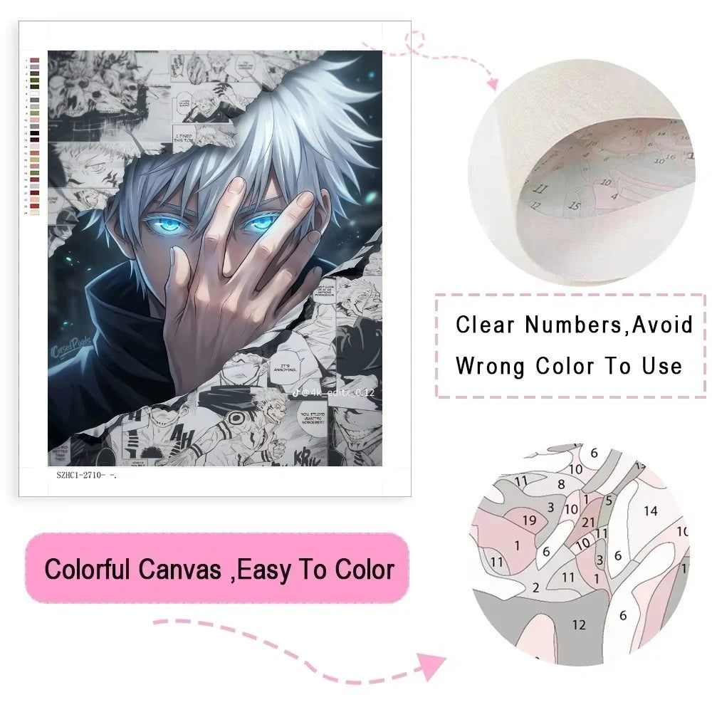 Manga Sorcerer Paint by Numbers Kit