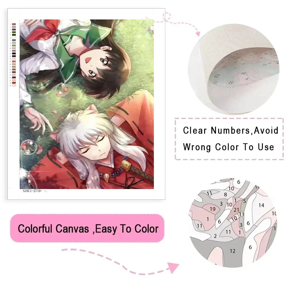 Anime Movie Poster Paint by Numbers Kit
