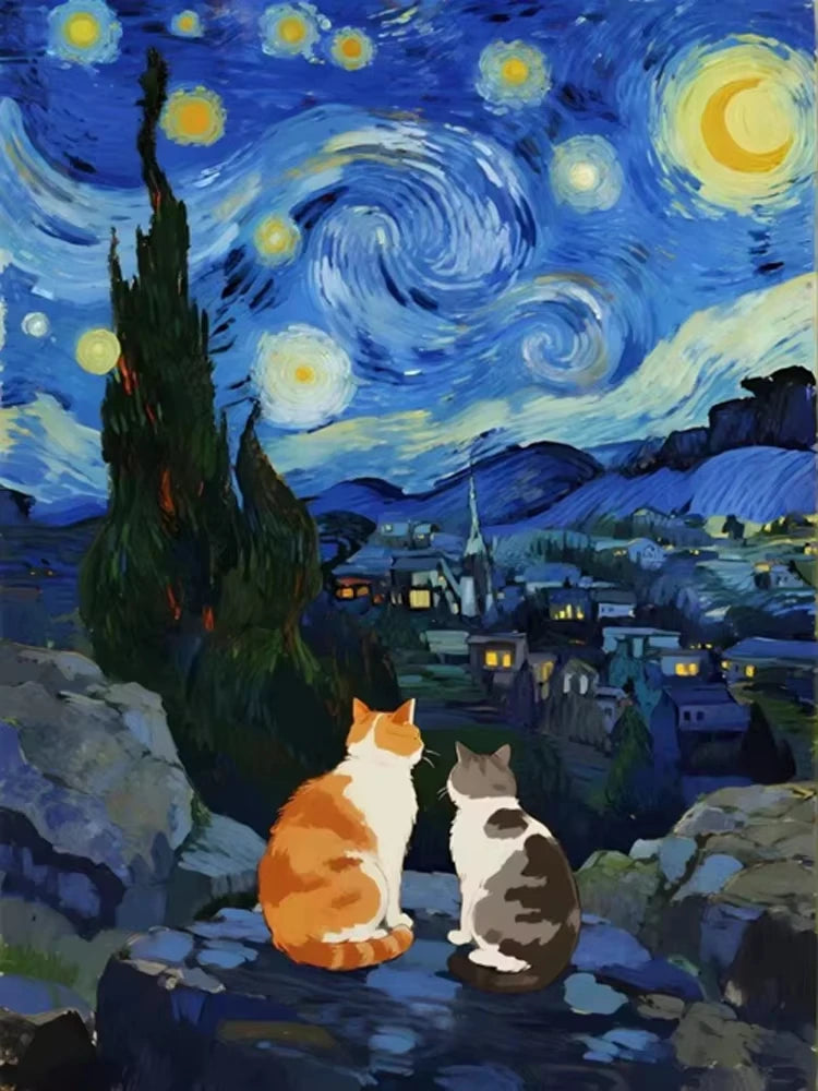 Peekaboo Kittens Paint by Numbers Kit