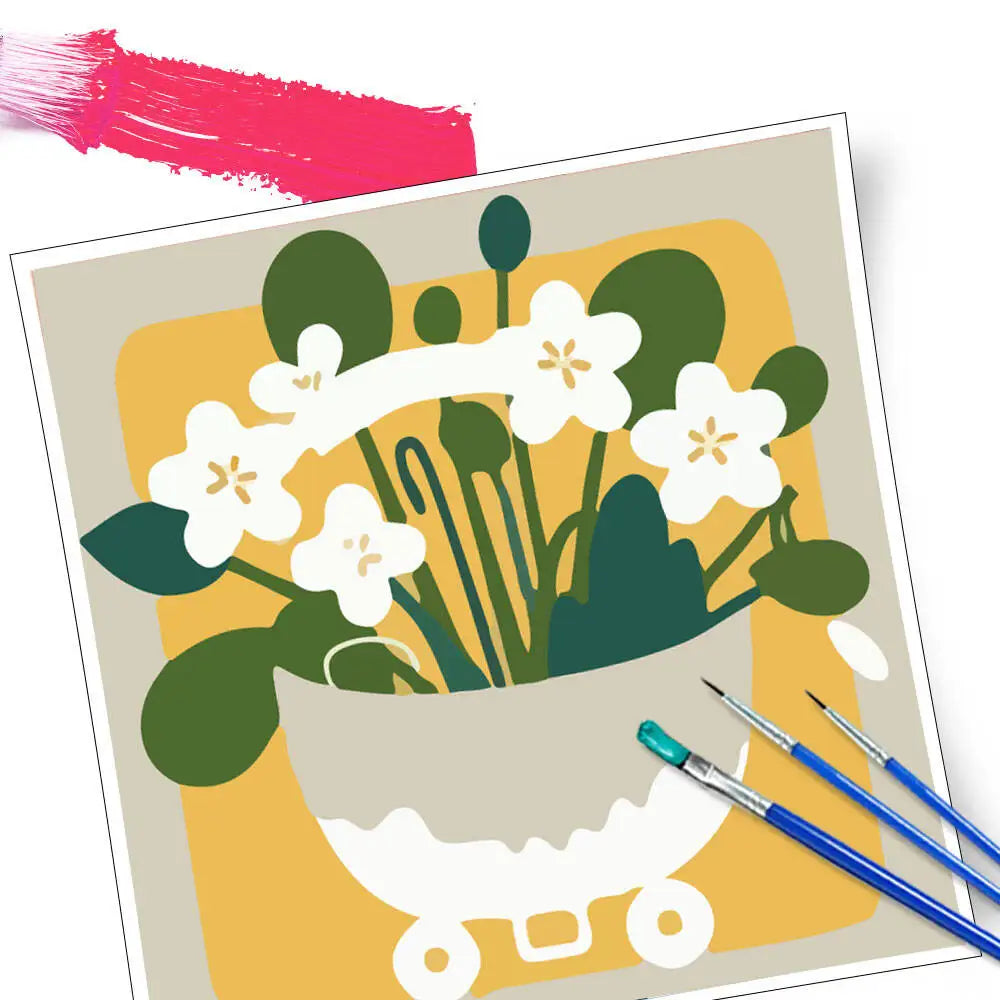 Flower Market Quartet Paint by Numbers Kit