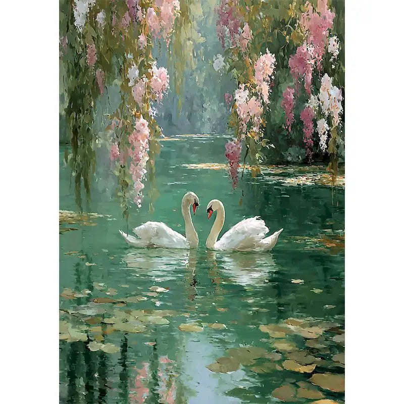 Swan Lake Paint by Numbers Kit