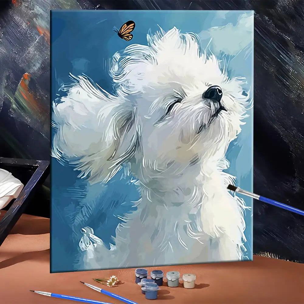 Cloud Puppy Paint by Numbers Kit
