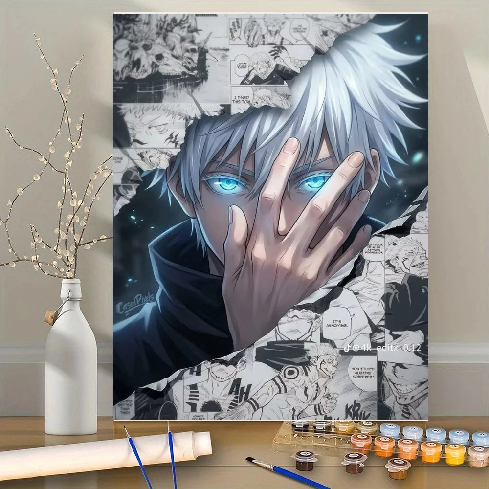 Manga Sorcerer Paint by Numbers Kit