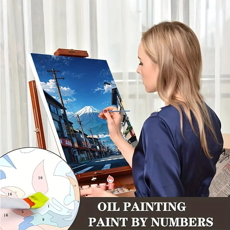 Fuji Street View Paint by Numbers Kit