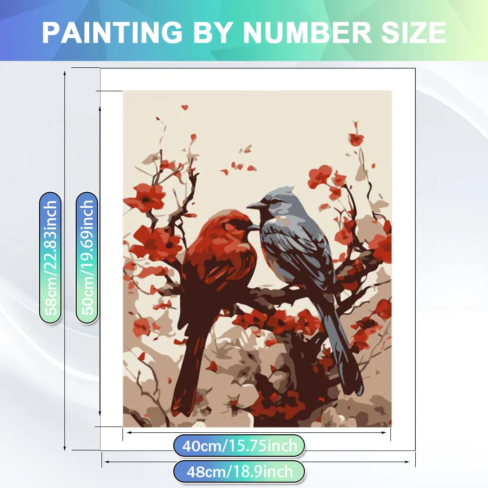 Blossom Peacock Paint by Numbers Kit