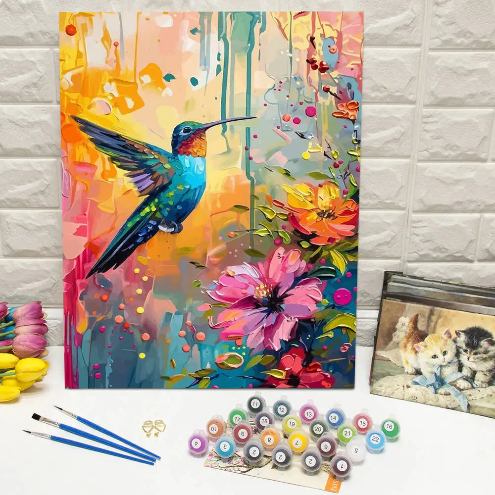 Jewel Hummingbird Paint by Numbers Kit