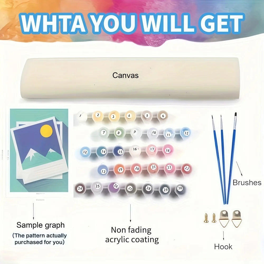 Karate Kitten Paint by Numbers Kit