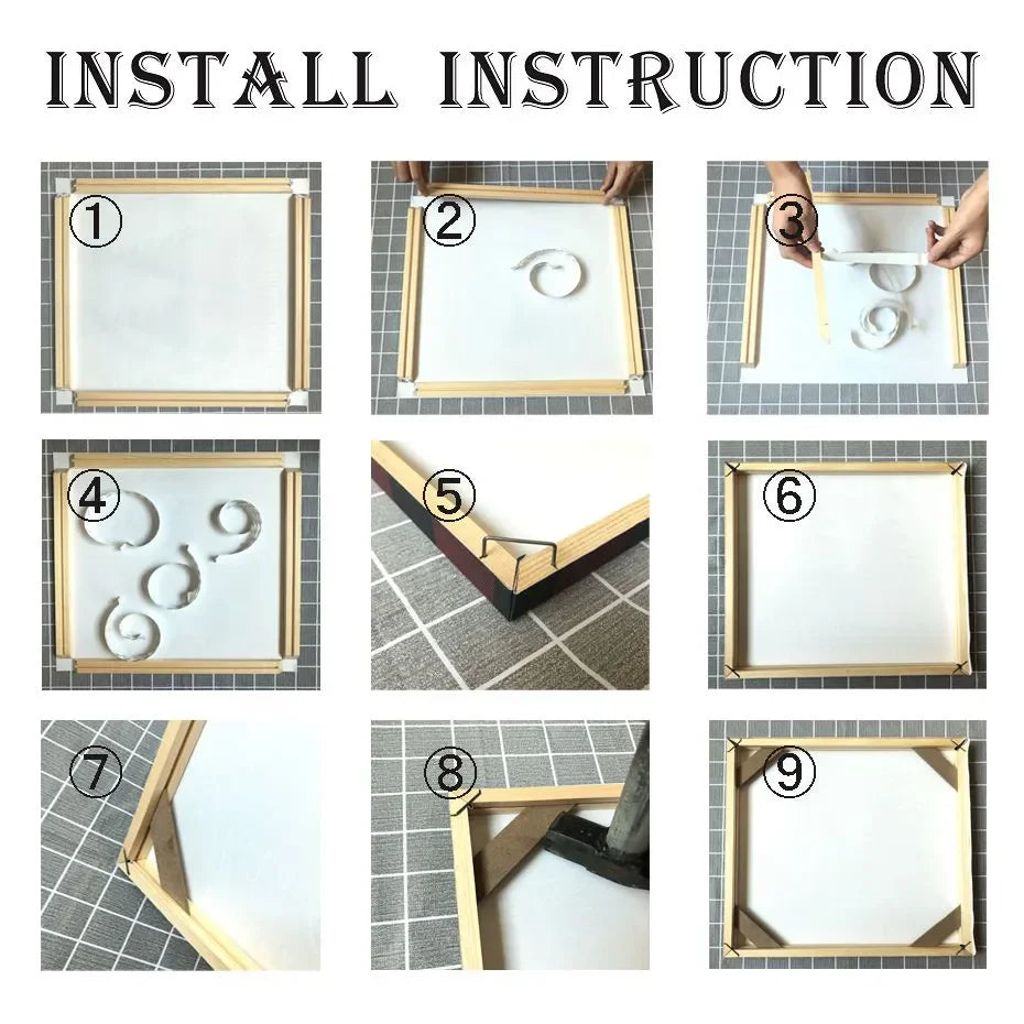 DIY Wooden Canvas Stretcher Frame