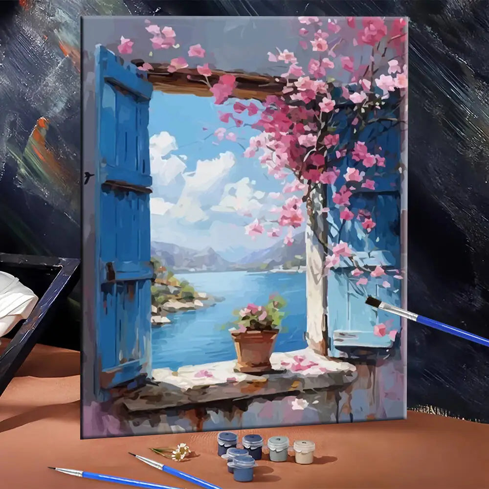 Window on the Bay Paint by Numbers Kit