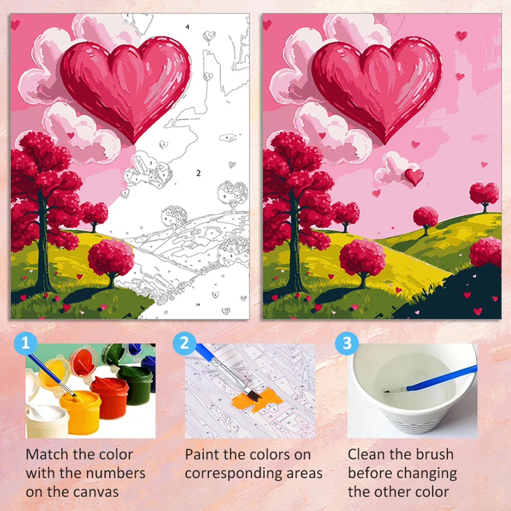Pomegranate Sunset Paint by Numbers Kit