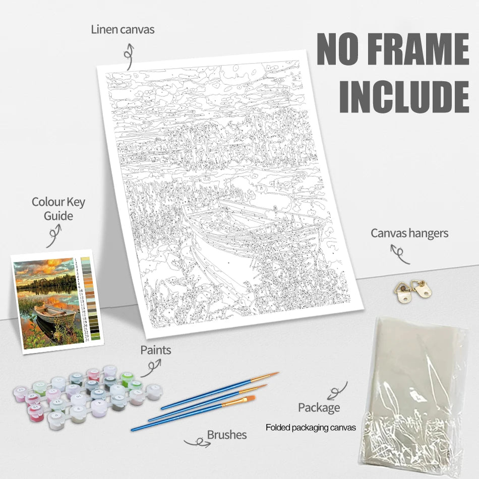 Calico in Bloom Paint by Numbers Kit