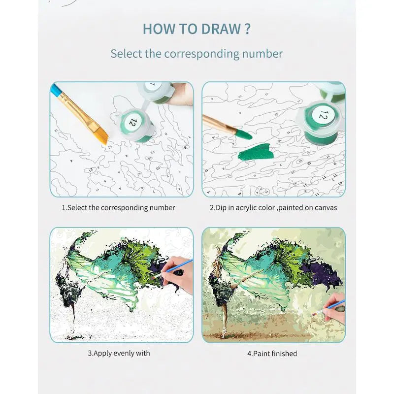 Swan Lake Paint by Numbers Kit