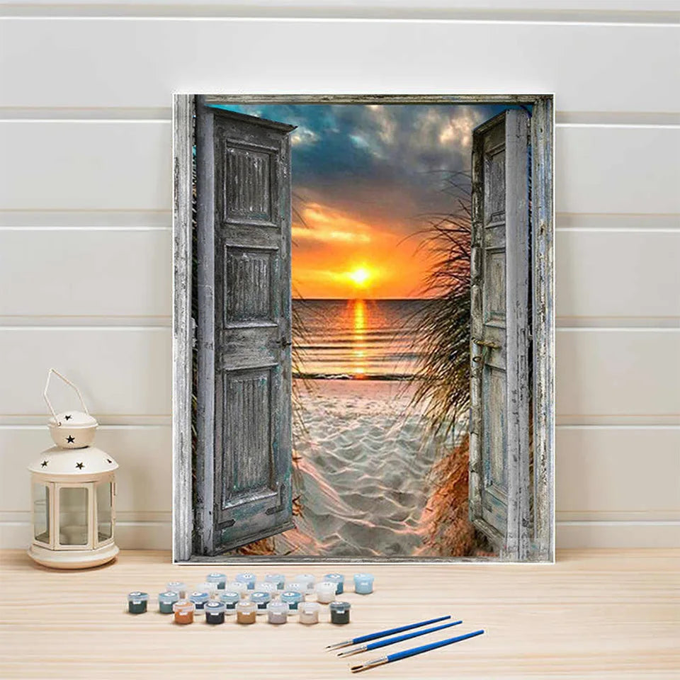 Lantern Night Lovers Paint by Numbers Kit
