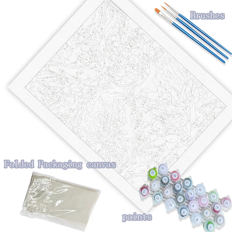 Ave Maria Roses Paint by Numbers Kit