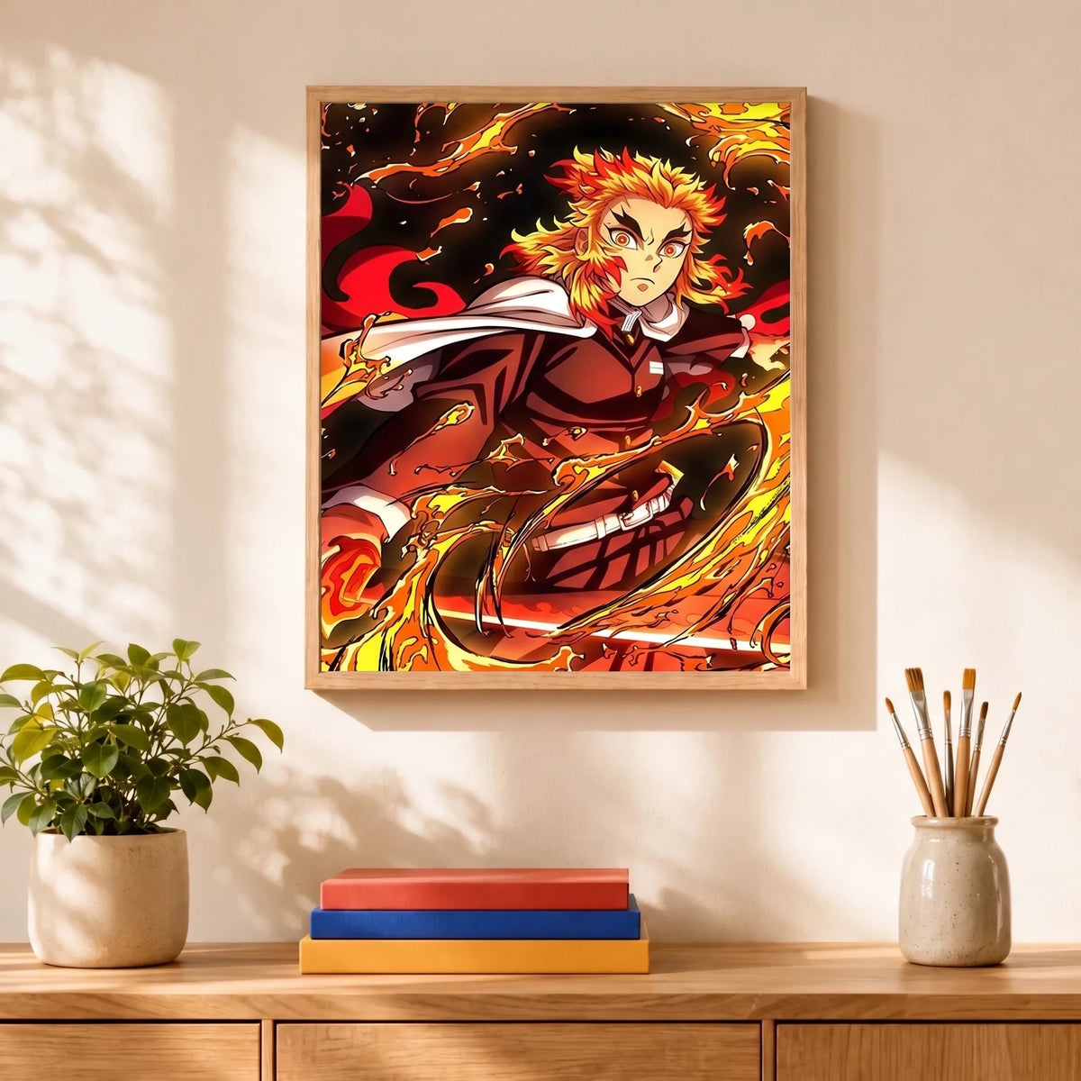 Flame Warrior Paint by Numbers Kit — 2