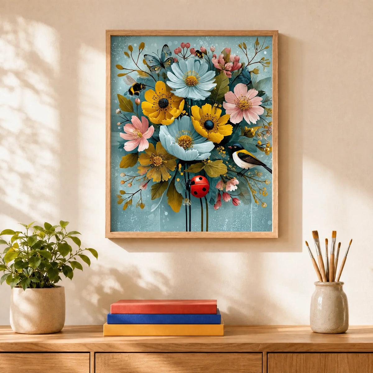 Garden Florals Paint by Numbers Kit — 2