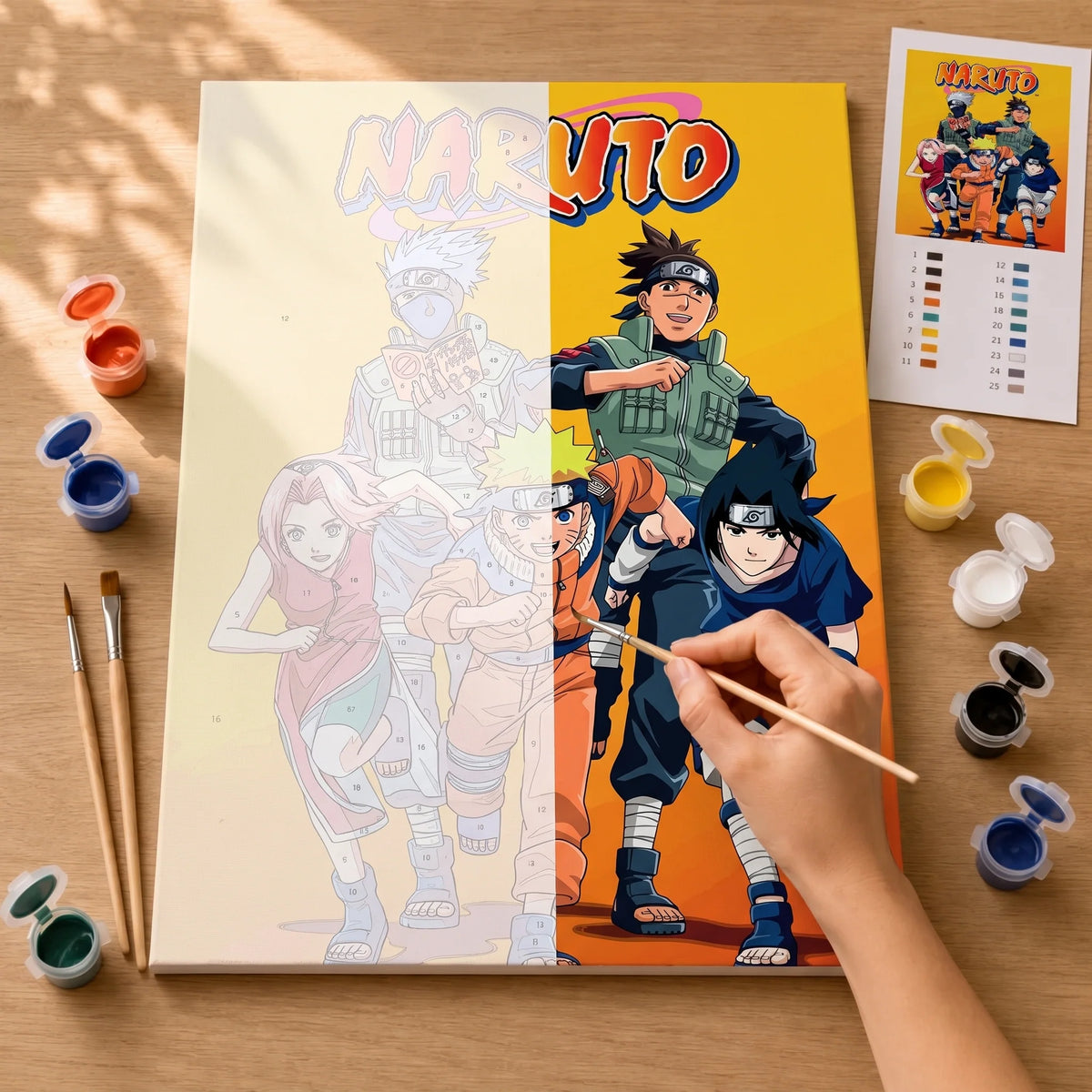 Ninja Team Paint by Numbers Kit — 3