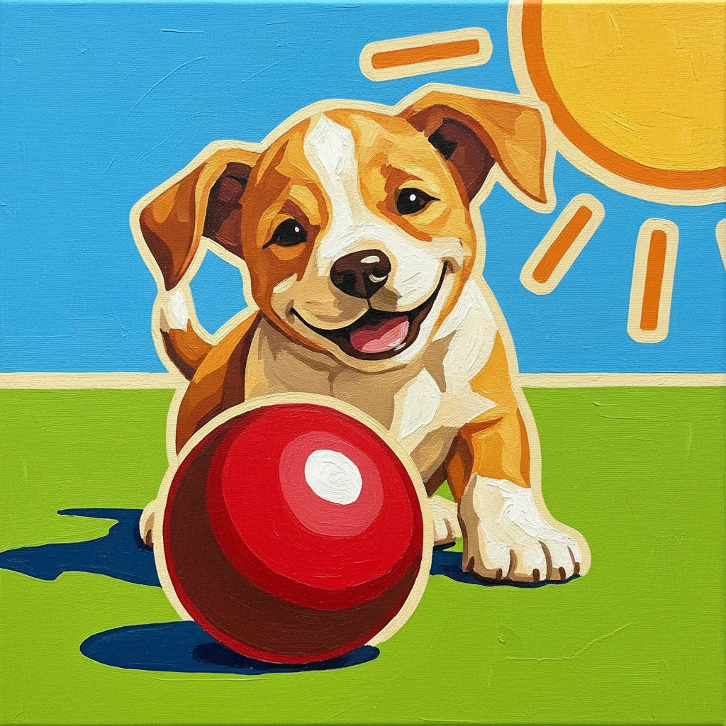 Easy Paint by Numbers for Kids & Beginners collection: finished canvas artwork