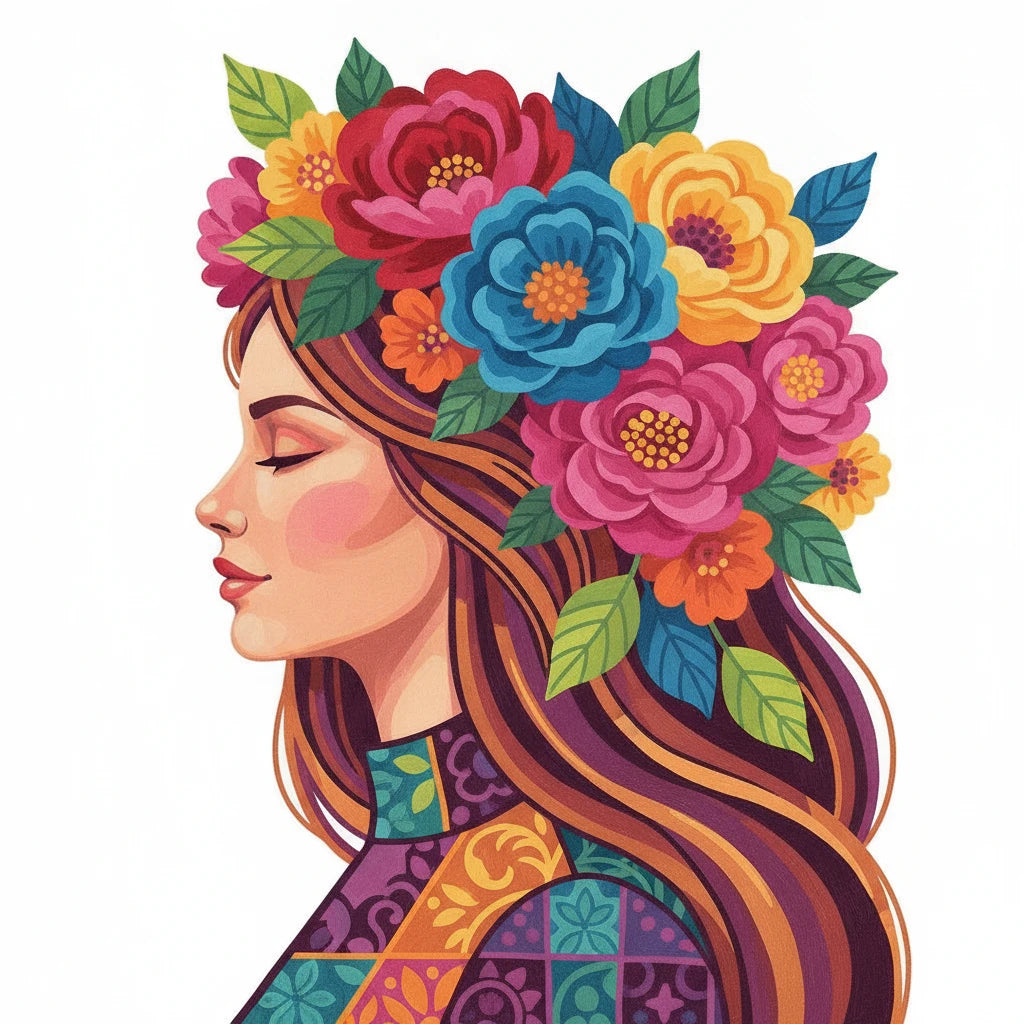Portrait & Lifestyle Paint by Numbers Kits collection: finished canvas artwork