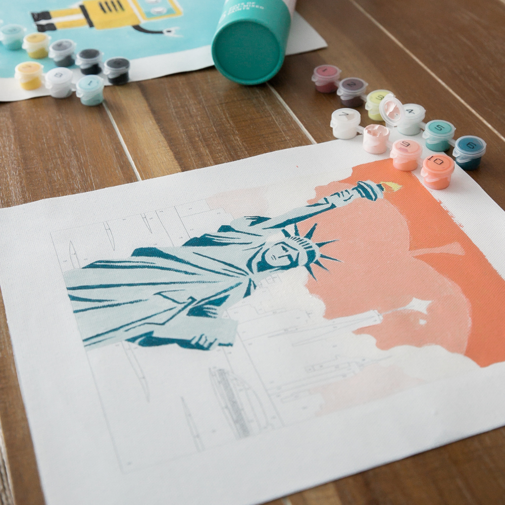 Painting by numbers is a workout for your mind
