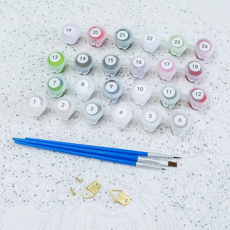 Golden Veil Paint by Numbers Kit