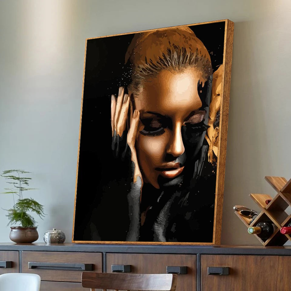 Golden Veil Paint by Numbers Kit