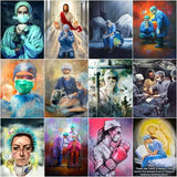 Winged Street Art Paint by Numbers Kit