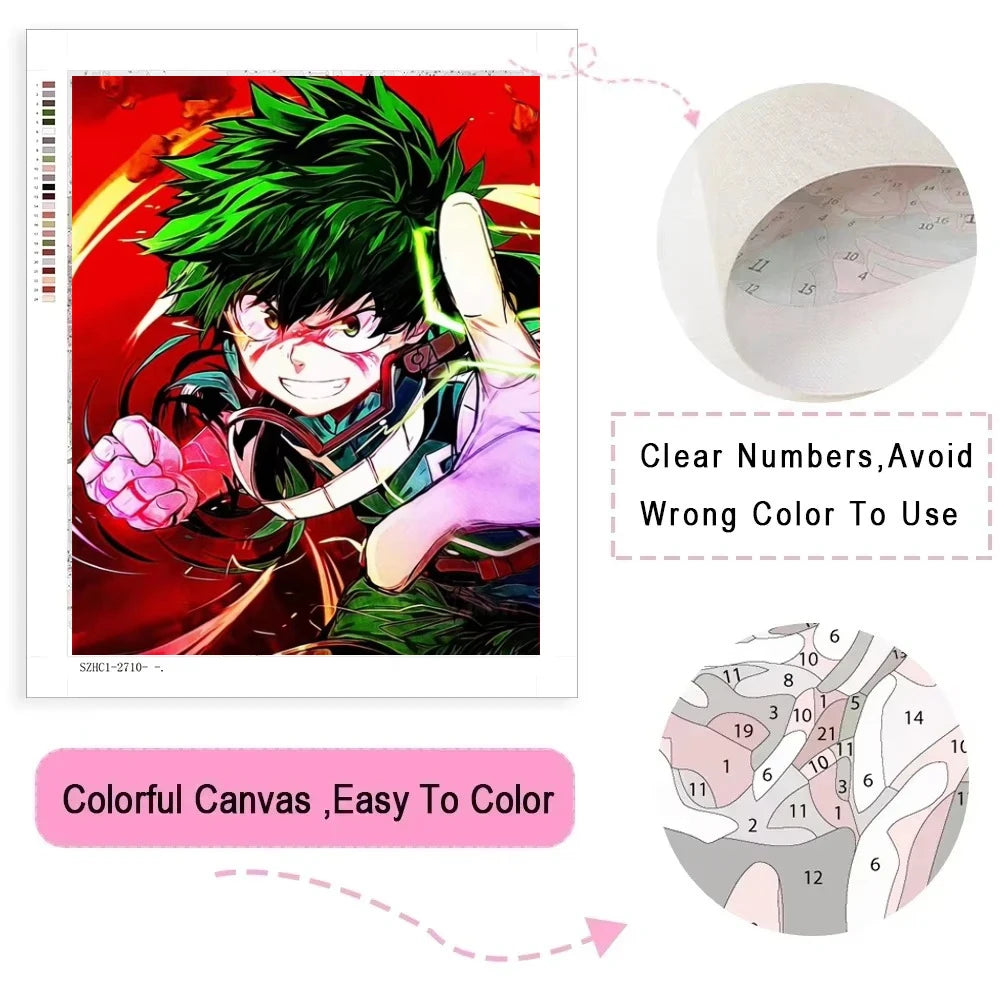 Hero Neon Paint by Numbers Kit