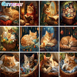 Cozy Basket Cat Paint by Numbers Kit