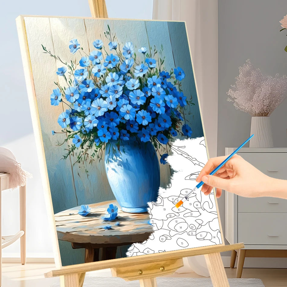 Cornflower Vase Paint by Numbers Kit