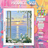 Sunset Window Paint by Numbers Kit
