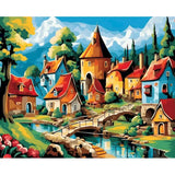 Fairytale Village Paint by Numbers Kit