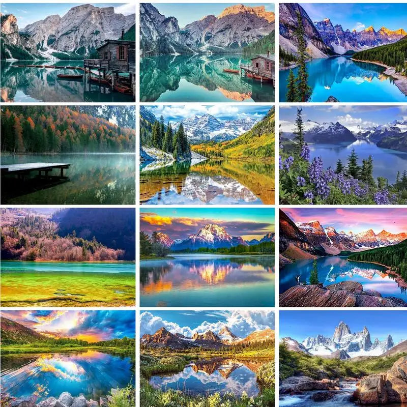 Moraine Lake Morning Paint by Numbers Kit
