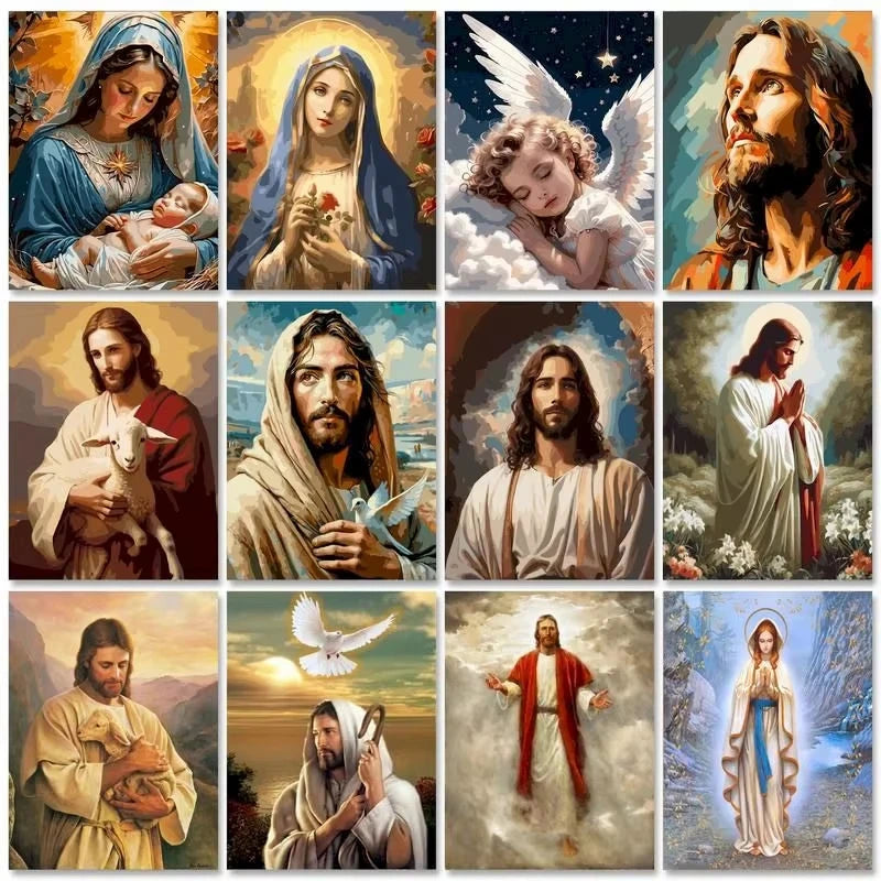 Blessed Mother Paint by Numbers Kit