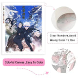 Anime Friends Paint by Numbers Kit
