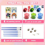 Flower Market Quartet Paint by Numbers Kit