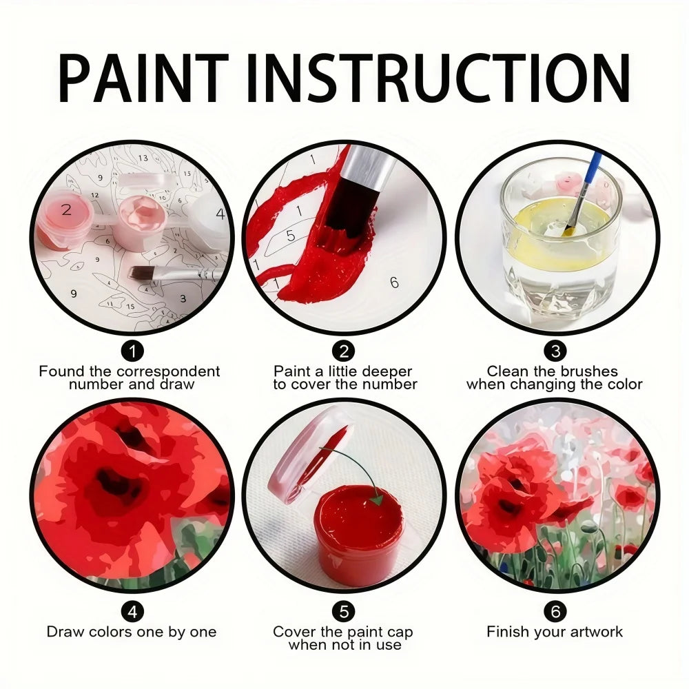 Karate Kitten Paint by Numbers Kit