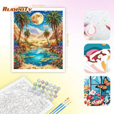 Rainbow Sunburst Tree Paint by Numbers Kit