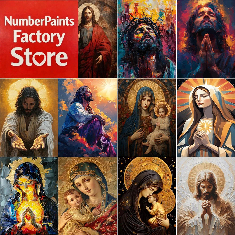 Madonna and Child Paint by Numbers Kit