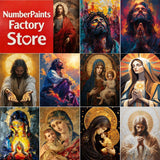 Madonna and Child Paint by Numbers Kit