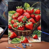 Strawberry Basket Paint by Numbers Kit