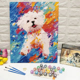 Painted Schnauzer Paint by Numbers Kit