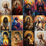 Golden Madonna Paint by Numbers Kit