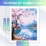 Sakura Pagoda Paint by Numbers Kit