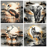Golden Ink Giraffe Paint by Numbers Kit