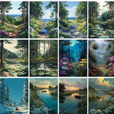 Forest Path to the Sea Paint by Numbers Kit