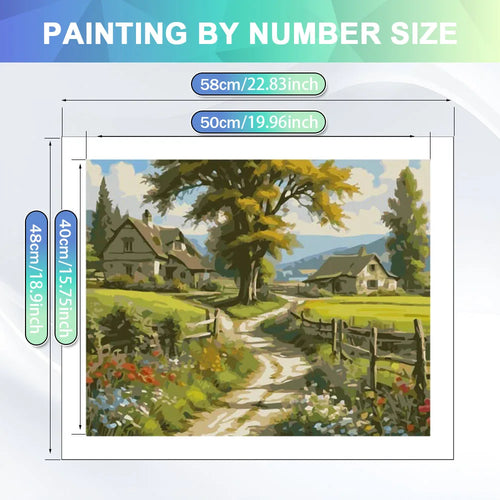 Alpine Wildflower Valley Paint by Numbers Kit